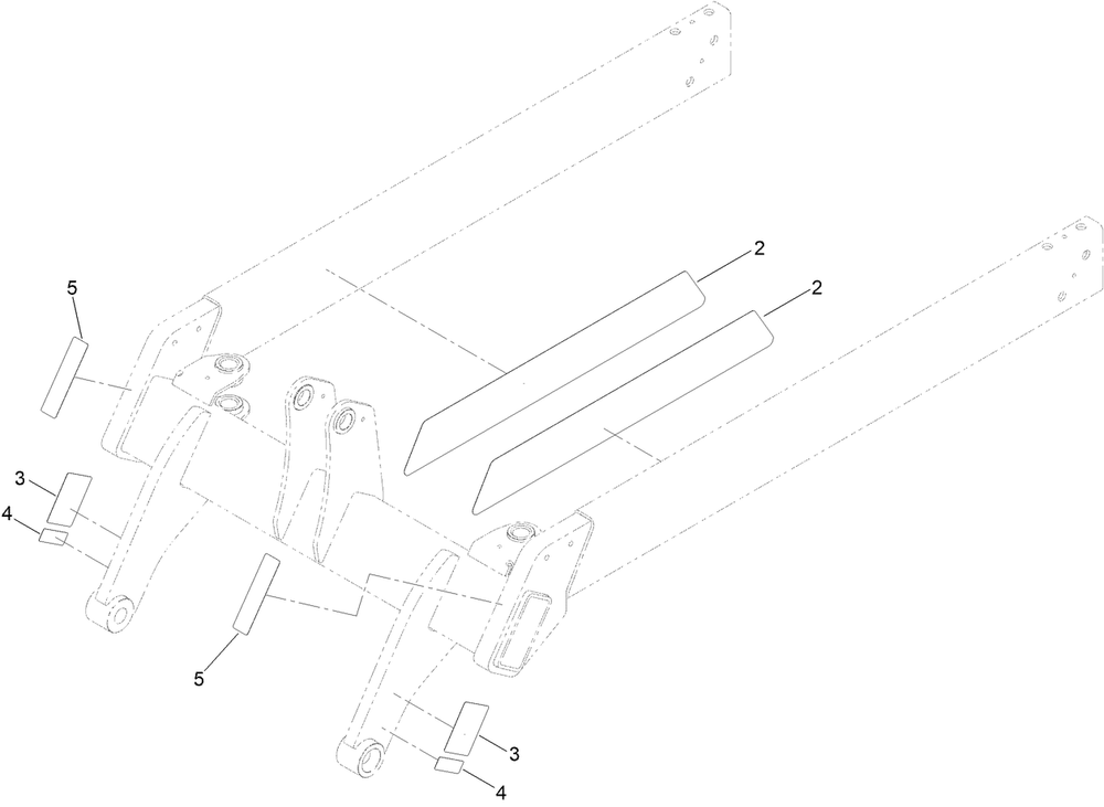 Lower Loader Arm Assembly No. 140-6063 Diagram and Parts List for 22370 413000000 - 414487256 Toro Lawn Tractor Accessories