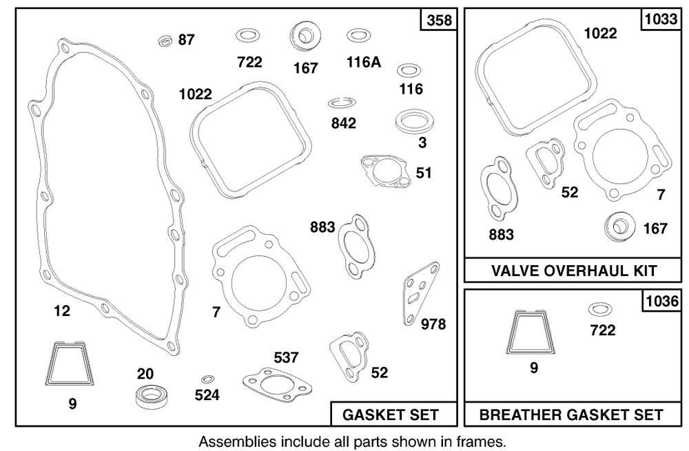 Engine Briggs & Stratton Model 303776-1188-A1 Diagram and Parts List for 30182 690001 - 699999 Toro Lawn Tractor Accessories
