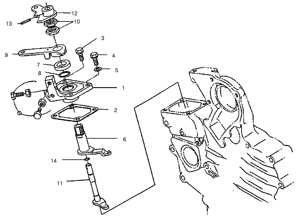 Speed Control Plate Assembly Diagram and Parts List for 22303TE 990001 - 999999 Toro Lawn Tractor Accessories