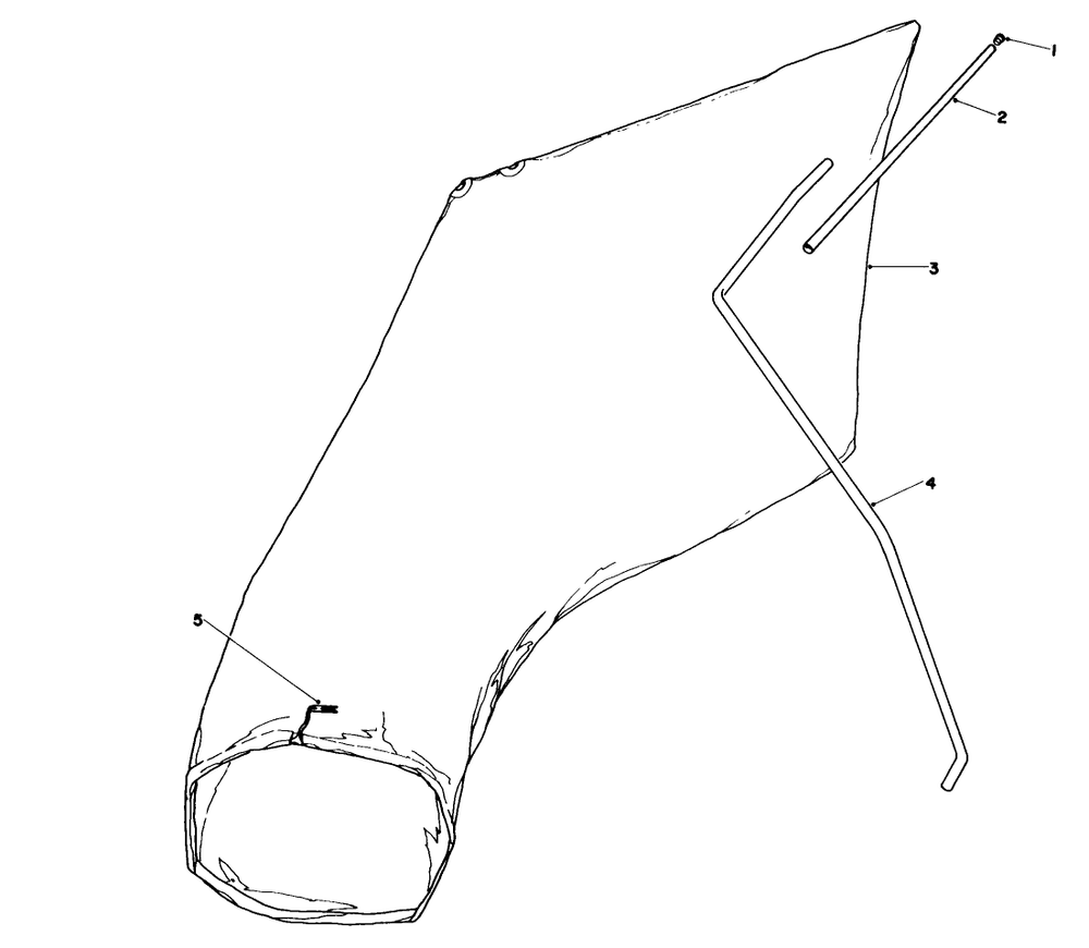 Giant Bagging Kit No. 29-9750 (Optional) Diagram and Parts List for 16780 3000001 - 3999999 Toro Lawn Mower