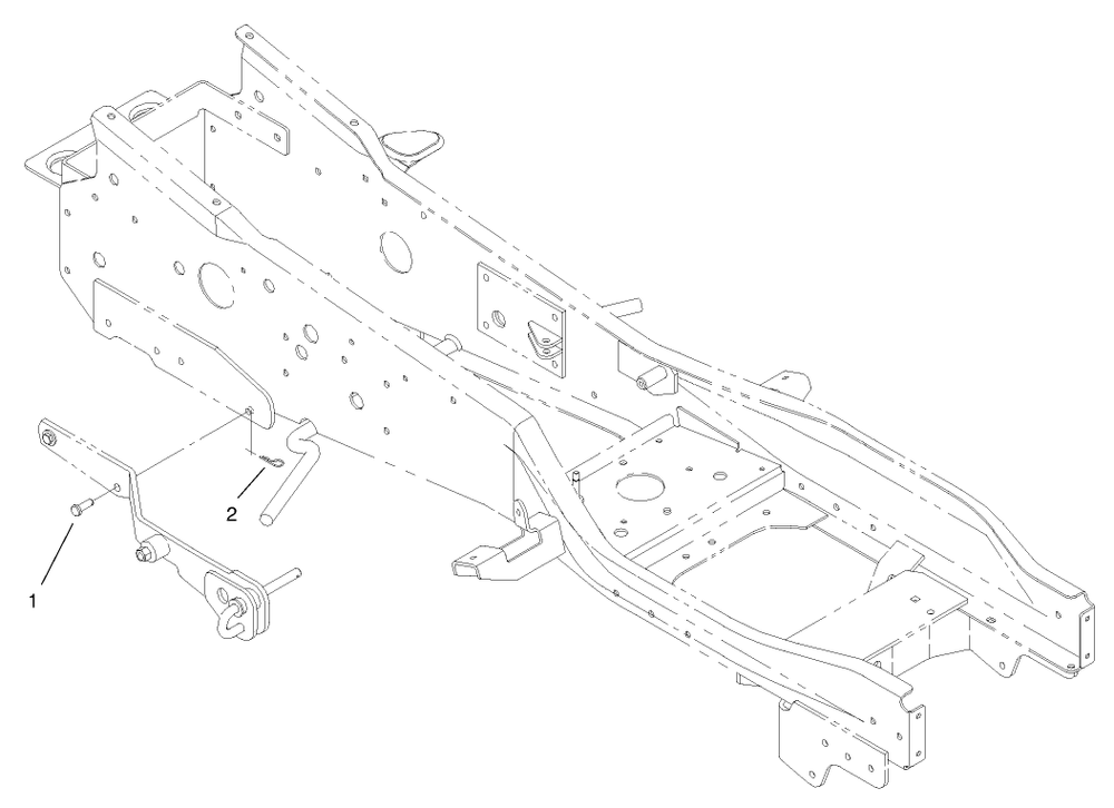Mounting Assembly Diagram and Parts List for 79356 9900001 - 9999999 Toro Lawn Tractor