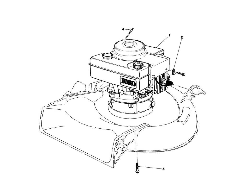 Engine Assembly Diagram and Parts List for 16575C 8000001 - 8999999 Toro Lawn Mower