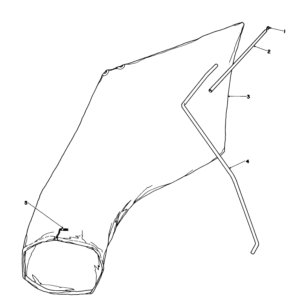 Giant Bagging Kit No. 29-9750 (Optional) Diagram and Parts List for 16771 3000001 - 3999999 Toro Lawn Mower