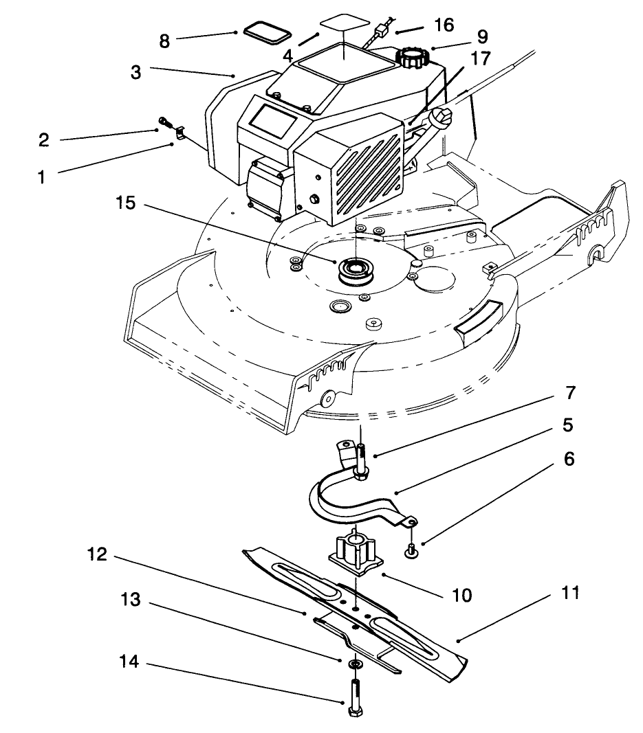 Engine Assembly Diagram and Parts List for 20766BC 49000001 - 49999999 Toro Lawn Mower