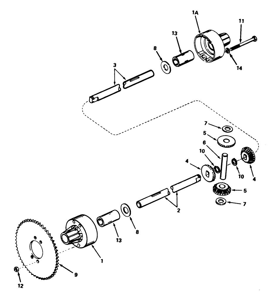 Differential Model 100-024 Diagram and Parts List for 56155 4000001 - 4999999 Toro Lawn Tractor