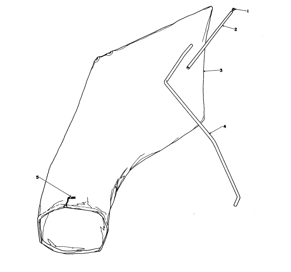 Giant Bagging Kit No. 29-9750 (Optional) Diagram and Parts List for 16575 8000001 - 8012678 Toro Lawn Mower