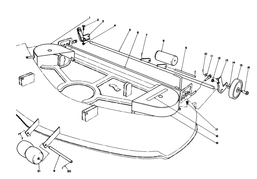 44" Cutting Deck Model No. 57358 (Continued) Diagram and Parts List for 57430 8000001 - 8999999 Toro Lawn Tractor
