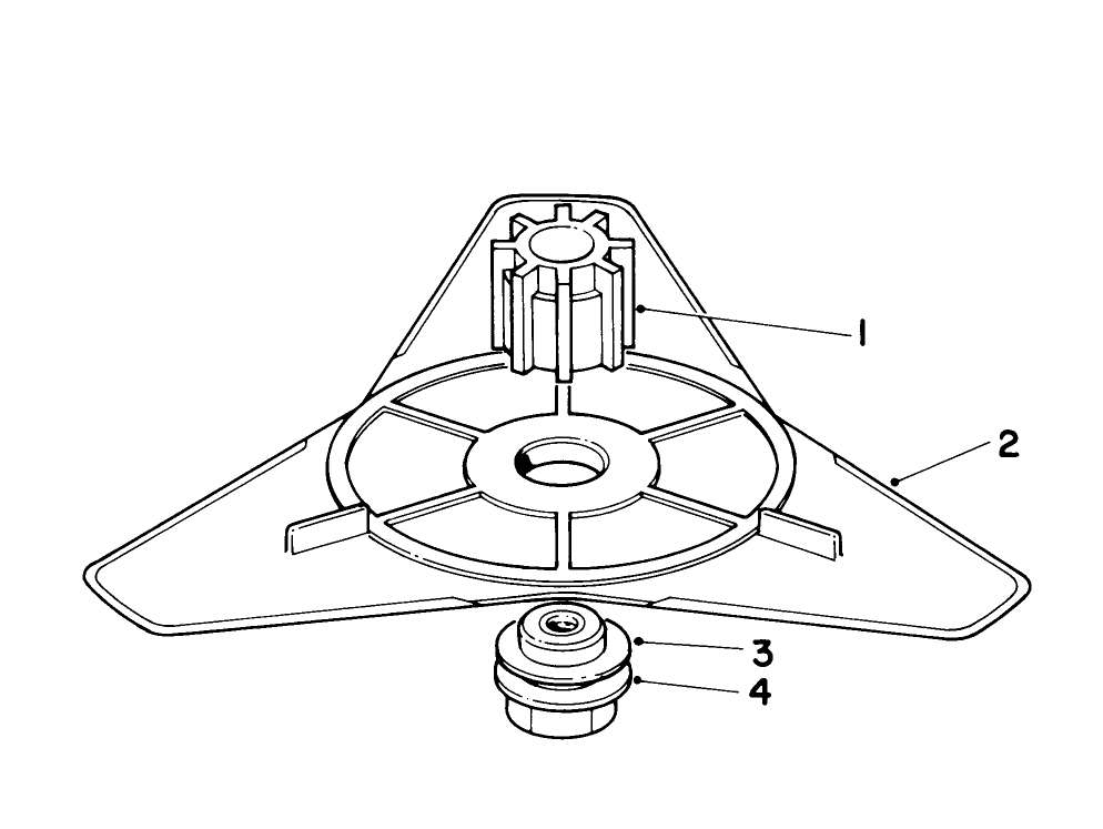 Flex Blade Kit No. 44-9870 (Optional) Diagram and Parts List for 51637 0000001 - 0999999 Toro Trimmer