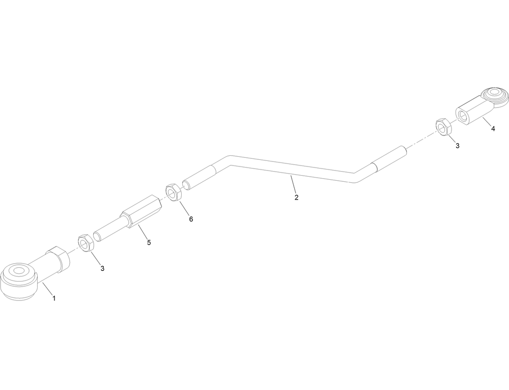 Rod Linkage Assembly Diagram and Parts List for 74072 403226744-404399999 Toro Lawn Mower