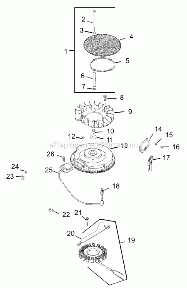 Ignition/Electrical Assembly Kohler Cv23s Ps7 Diagram and Parts List for 74166 240000001-240999999 Toro Lawn Mower