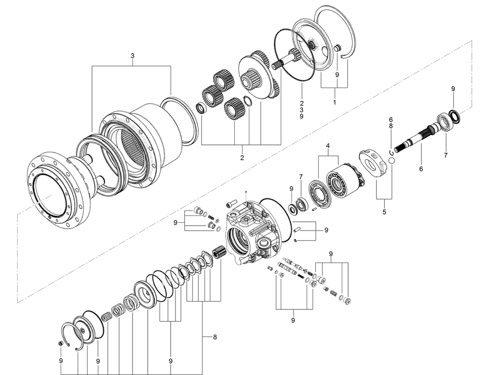Track Drive Assembly No. 136-4751 Diagram and Parts List for 22530 414400000 - 999999999 Toro Lawn Tractor Accessories