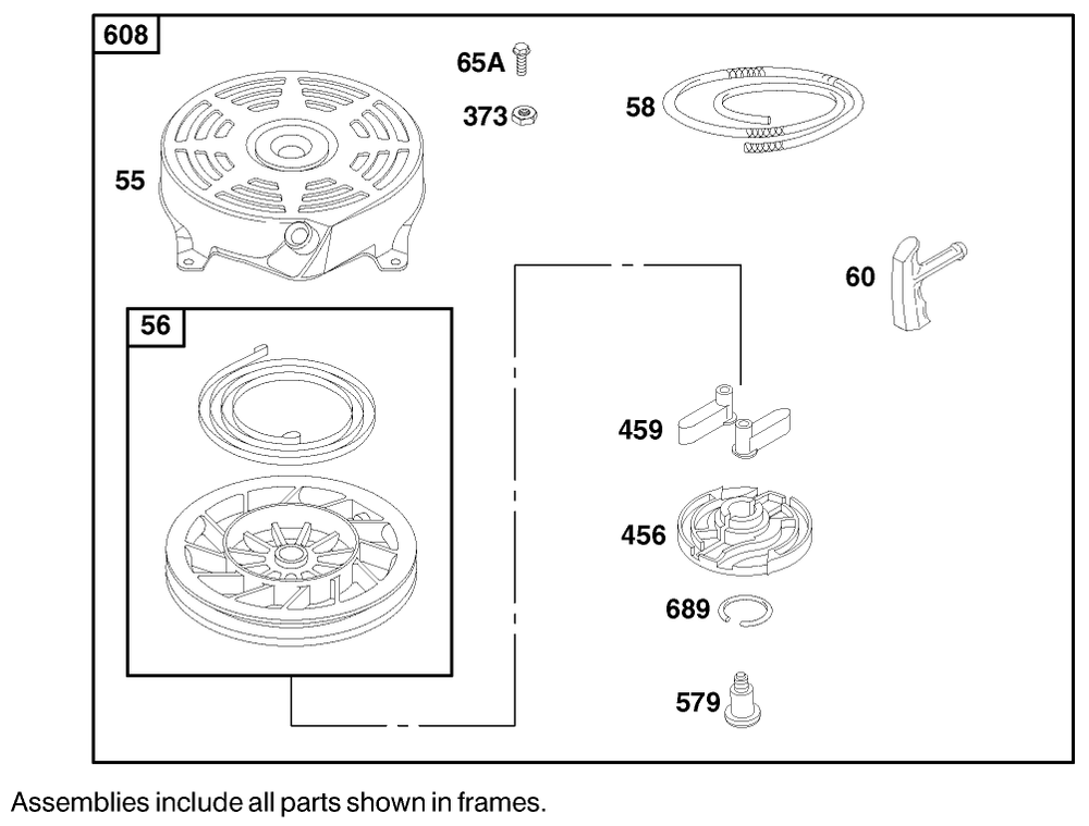 Engine Briggs & Stratton Model 122602-0150-E1 Diagram and Parts List for 20027 9900001 - 9999999 Toro Lawn Mower