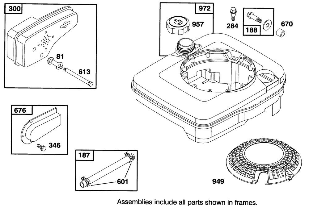 Engine Briggs & Stratton Model 127702-0131-01 Diagram and Parts List for 20908BC 4900001 - 4999999 Toro Lawn Mower