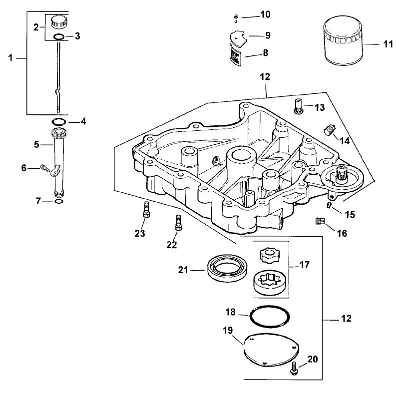 Oil/Lubrication-Engine Kohler Model No. Cv151 Spec 41560 Diagram and Parts List for 30177 795101 - 799999 Toro Lawn Tractor Accessories