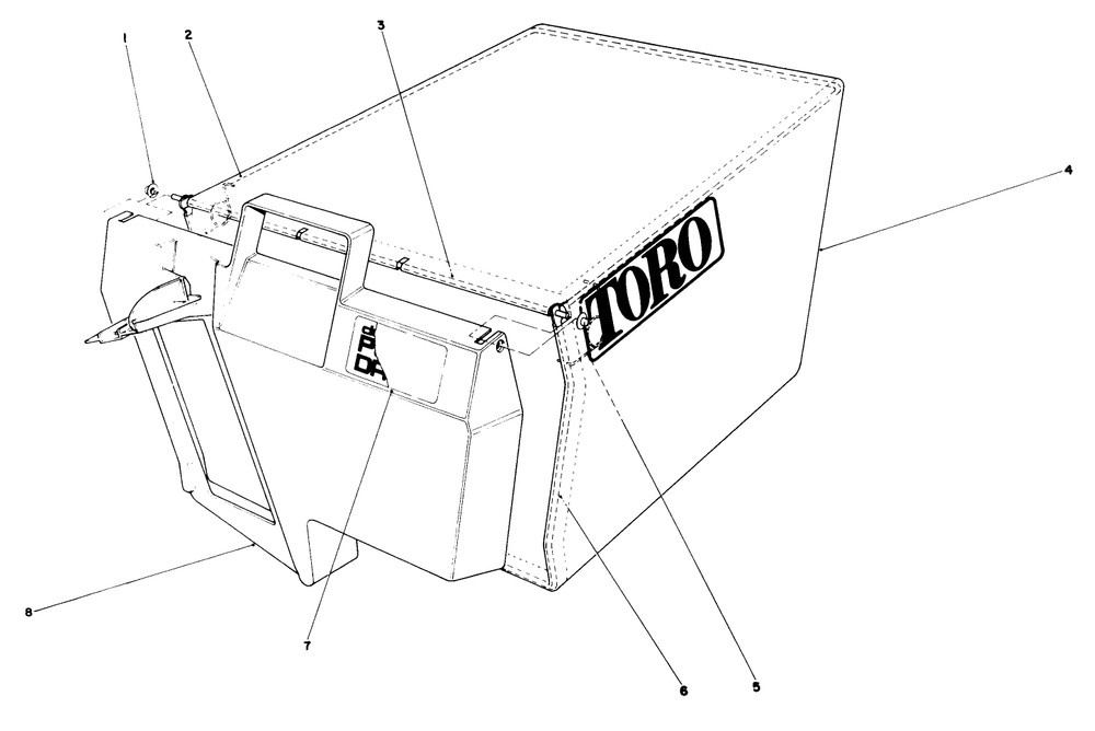 Recycler Bagging Kit Model No. 59174 (Continued)(Optional) Diagram and Parts List for 20322 2000001 - 2999999 Toro Lawn Mower