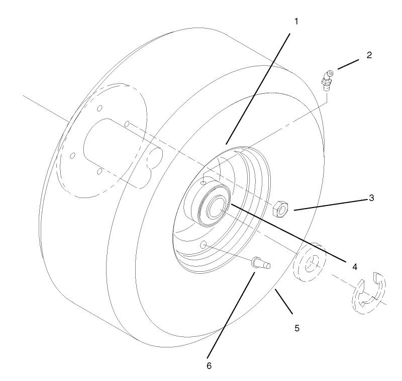 Wheel And Tire Asm Diagram and Parts List for 30177 790001 - 795000 Toro Lawn Tractor Accessories