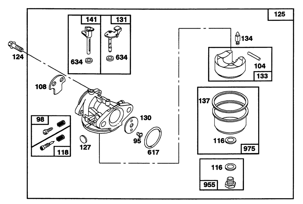 Engine Briggs & Stratton Model 122702-3171-01 Diagram and Parts List for 20433 39000001 - 39999999 Toro Lawn Mower