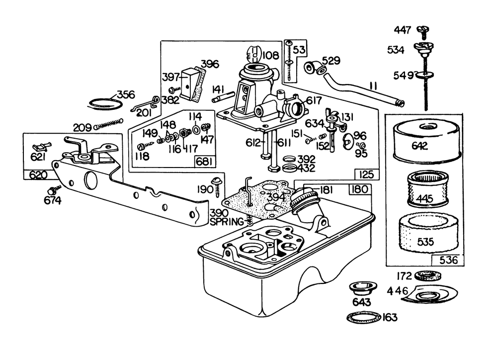 Carburetor Assembly Model No. 110908-0380-02 Diagram and Parts List for 20785 9000001 - 9999999 Toro Lawn Mower