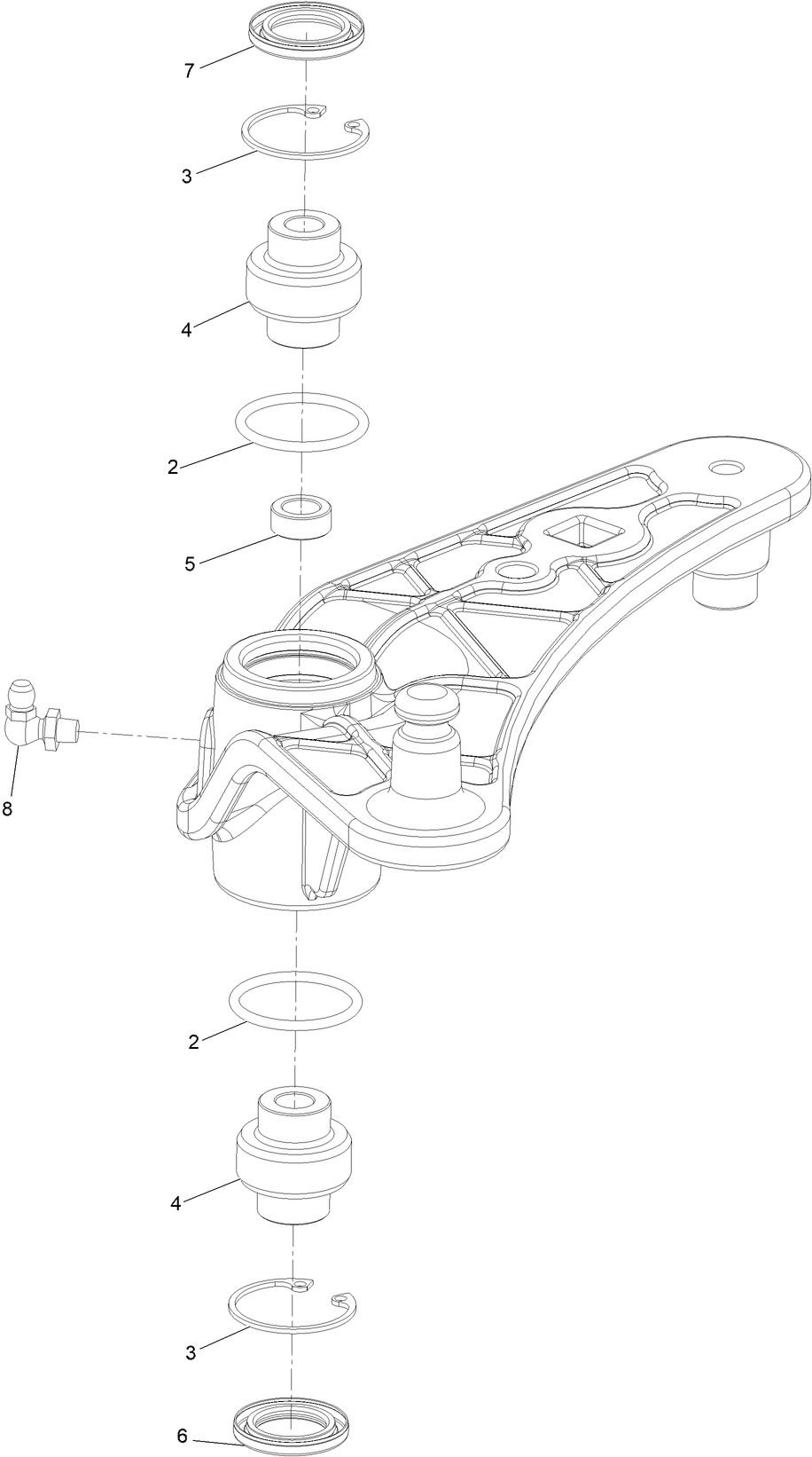 Idler Assembly No. 135-1679 Diagram and Parts List for 74532 400000000 - 417099999 Toro Lawn Tractor