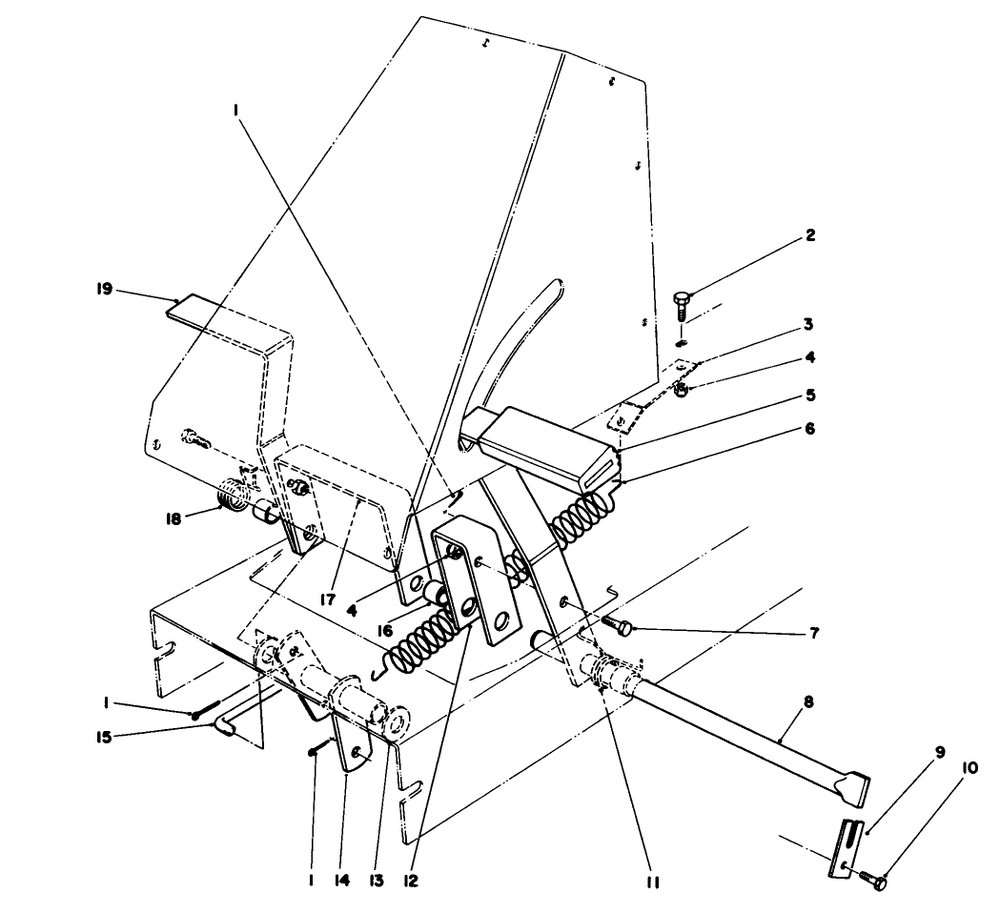 Brake & Clutch Assembly Diagram and Parts List for 56145 9000001 - 9999999 Toro Lawn Tractor