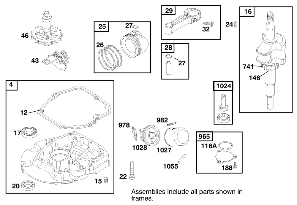 Engine Gts-200 Diagram and Parts List for 22158 9900001 - 9999999 Toro Lawn Mower