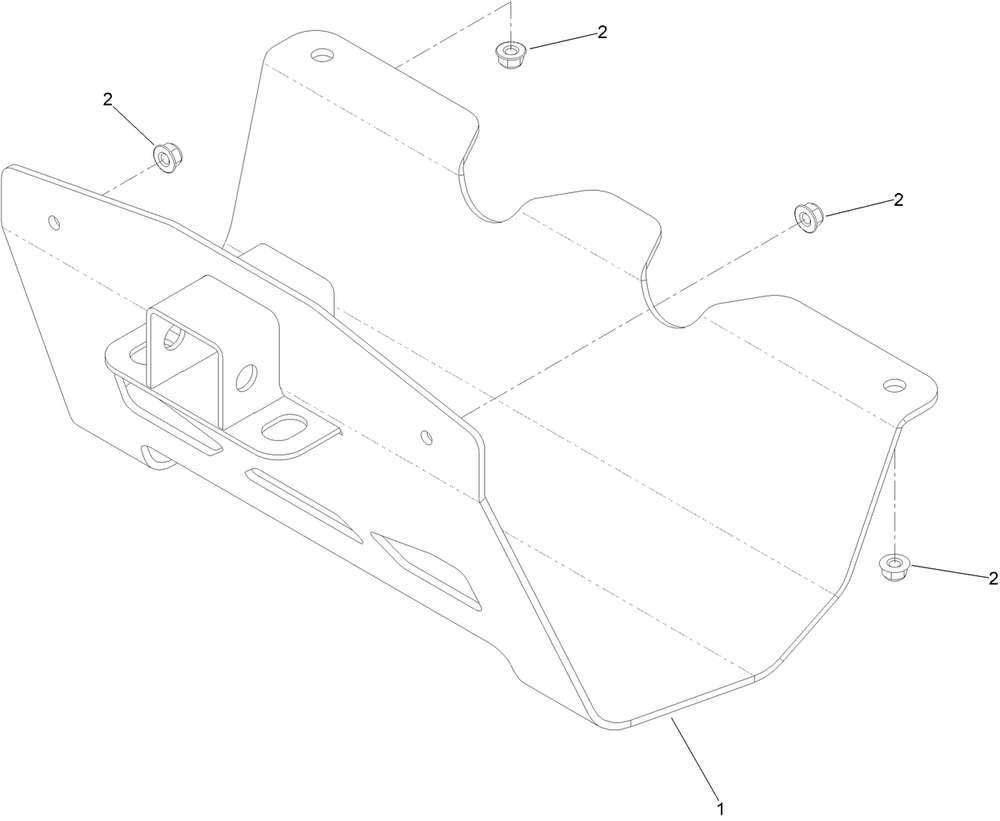 Hitch Kit Assembly No. 147-6292 Diagram and Parts List for 147-6292  Toro Lawn Tractor