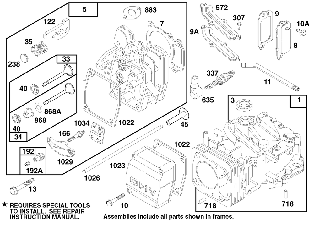 Engine Gts 150 Diagram and Parts List for 20465 790000001 - 799999999 Toro Lawn Mower