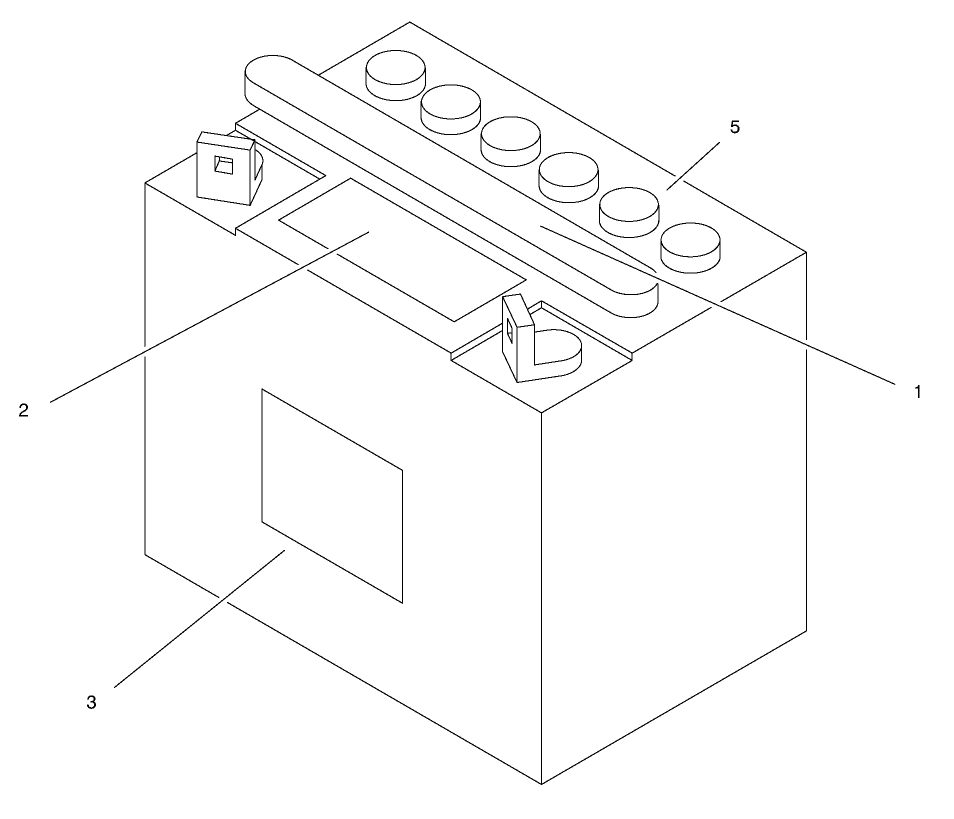 Battery Assembly Diagram and Parts List for 71189 8900001 - 8999999 Toro Lawn Tractor