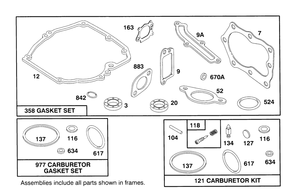 Engine Briggs & Stratton Model 12e802-0620-01 Diagram and Parts List for 21010BC 5900001 - 5999999 Toro Lawn Mower