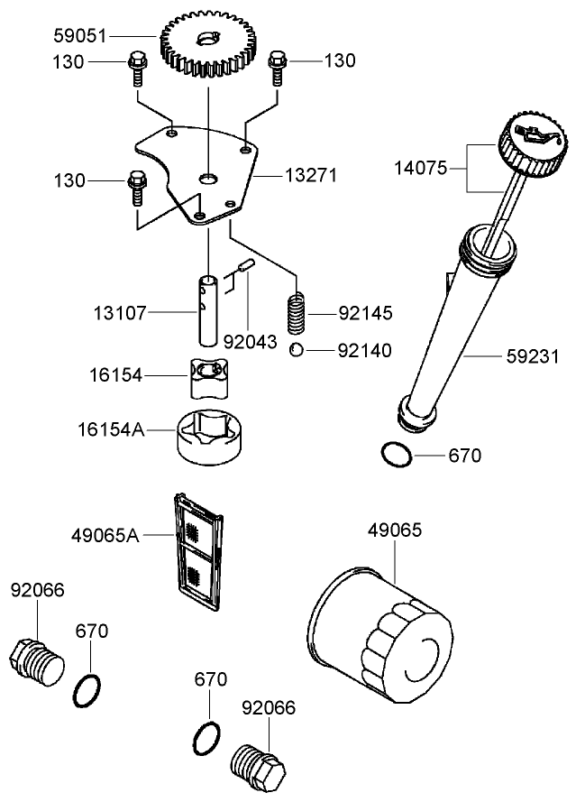 Lubrication Equipment Assembly Diagram and Parts List for 74450TE (290000001-290999999)(2009) Toro Lawn Mower
