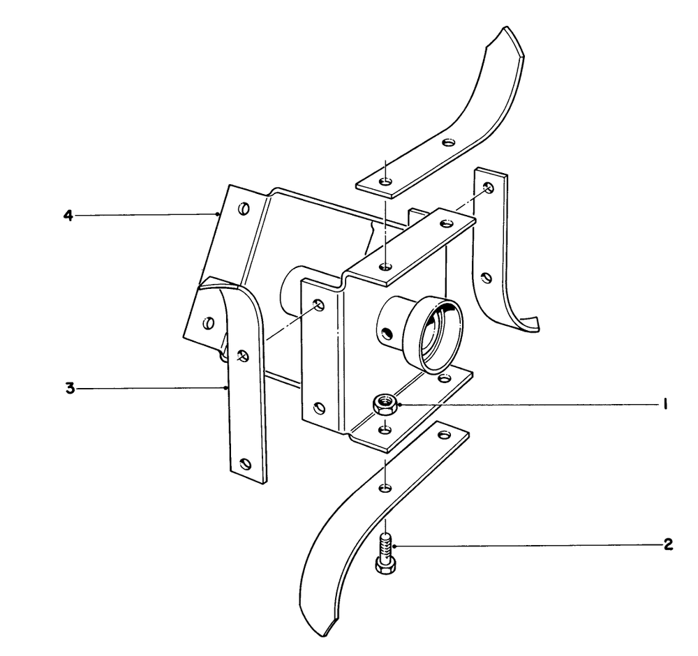 Pick Tine Kit Model No. 17-8200 (Optional) Diagram and Parts List for 58600 9000001 - 9999999 Toro Tiller