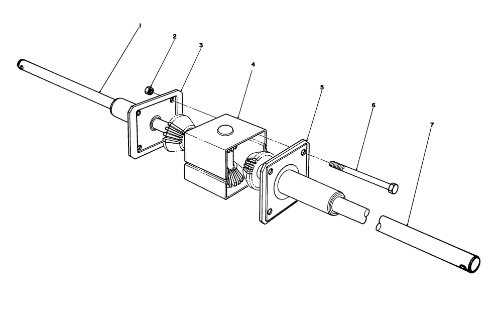 Differential Assembly Diagram and Parts List for 56123 9000001 - 9999999 Toro Lawn Tractor