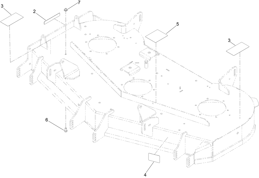 Deck Decal Assembly No. 147-8749 Diagram and Parts List for 76411 400000000 - 415399999 Toro Lawn Tractor
