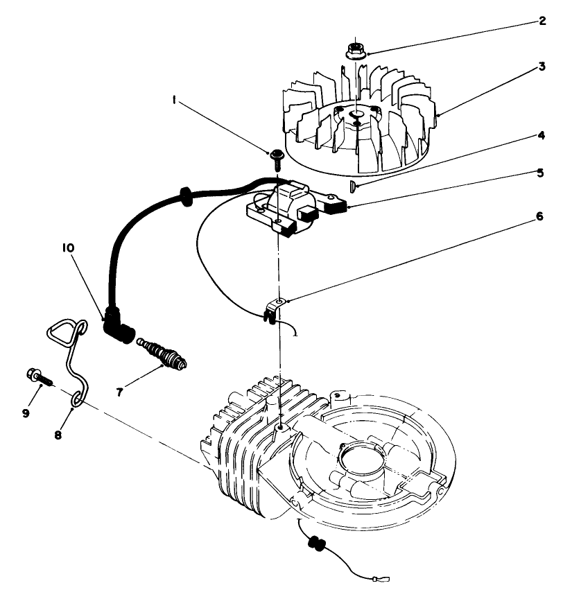 Engine Assembly Model No. 47ph7 (Continued) Diagram and Parts List for 22035 8000001 - 8002989 Toro Lawn Mower