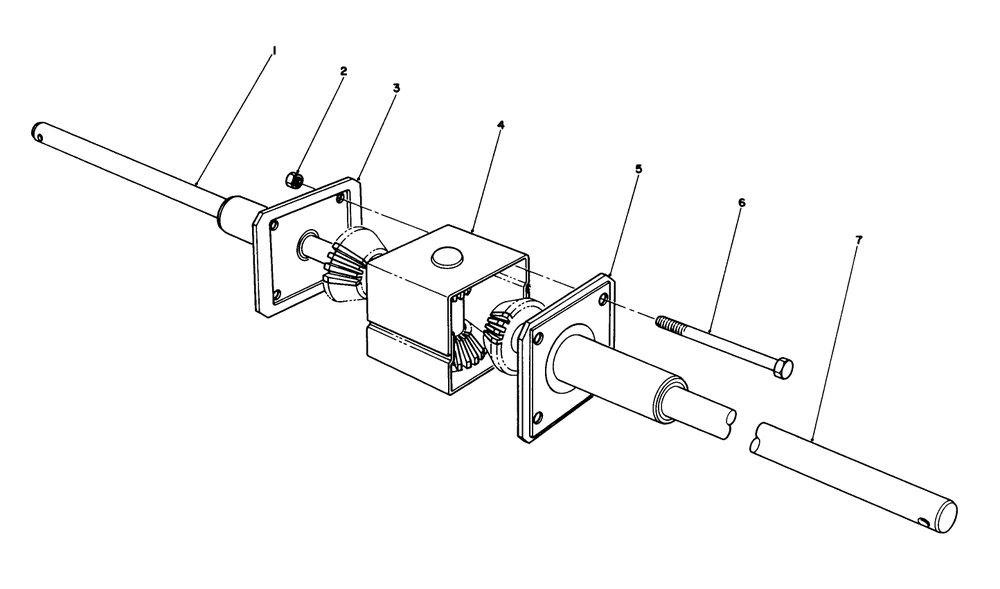 Differential Assembly Diagram and Parts List for 56145 7000001 - 7999999 Toro Lawn Tractor
