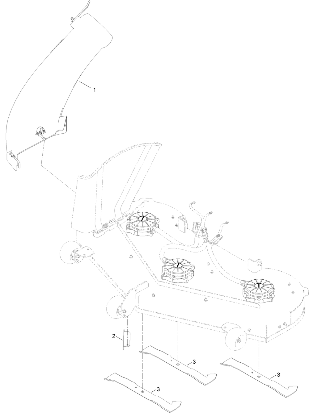Chute Assembly Diagram and Parts List for 79851 400000000 - 999999999 Toro Lawn Tractor