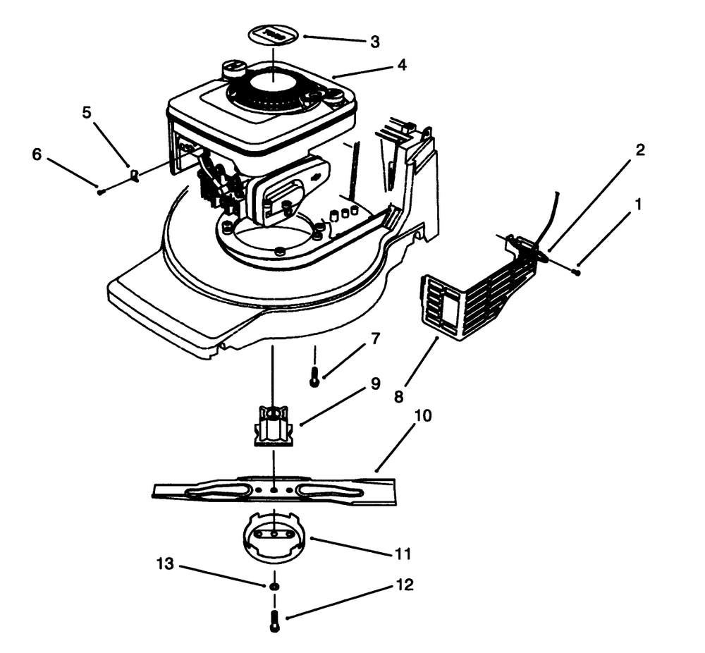 Engine Assembly (Serial No. 3001002 & Up) Diagram and Parts List for 20902B 3900001 - 3999999 Toro Lawn Mower