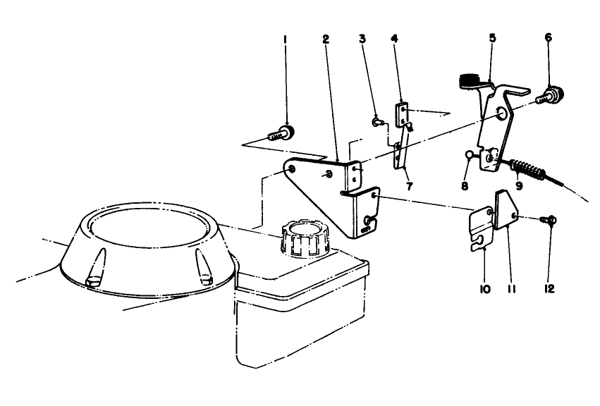 Brake Assembly Diagram and Parts List for 16785 1000001 - 1999999 Toro Lawn Mower