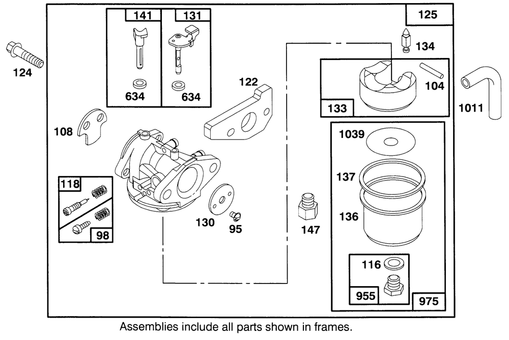 Engine Gts 150 Diagram and Parts List for 20922BC 59000001 - 59999999 Toro Lawn Mower