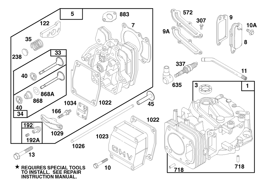 Engine Gts 150 (Model No. 20476 Only) Diagram and Parts List for 20476 6900001 - 6999999 Toro Lawn Mower
