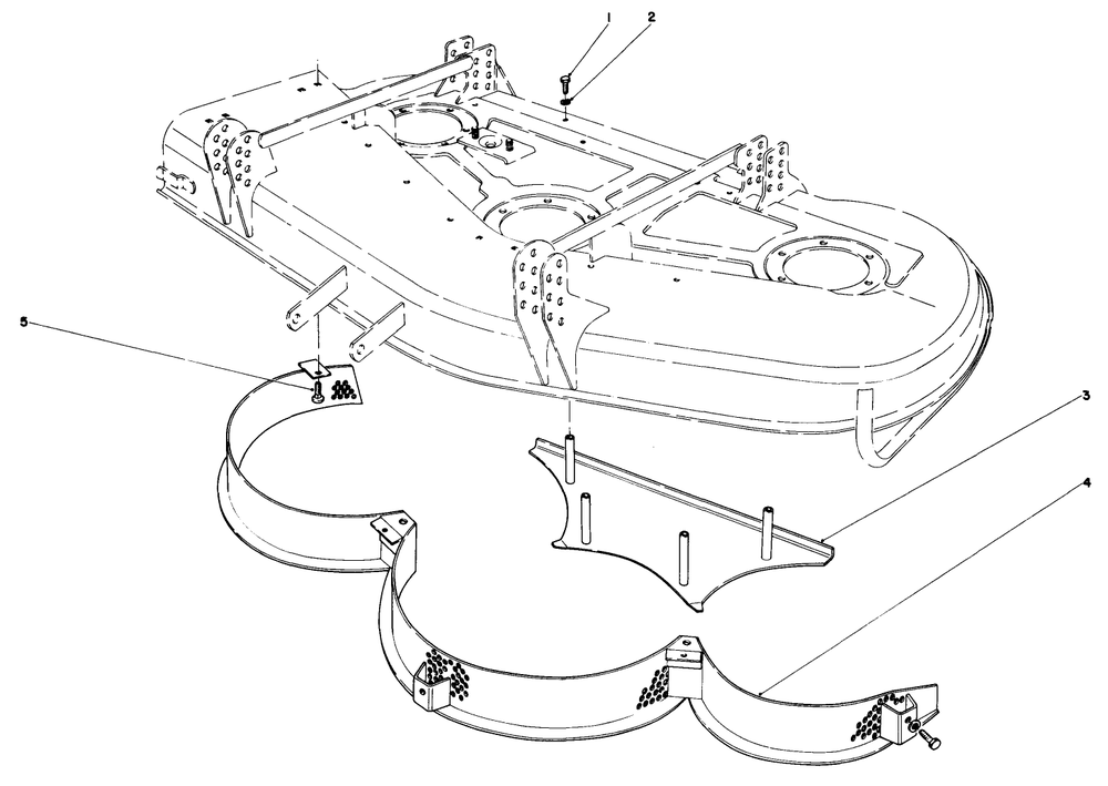 52" Mulcher Kit Model No. 30700 (Optional) (Used On Cutting Unit Model 30555) Diagram and Parts List for 30798 0000001 - 0999999 Toro Lawn Tractor