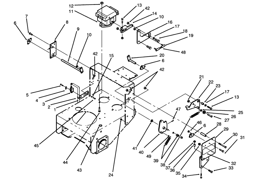 Hydraulic Pump & Linkage Assembly Diagram and Parts List for 30191 590001 - 599999 Toro Lawn Tractor Accessories