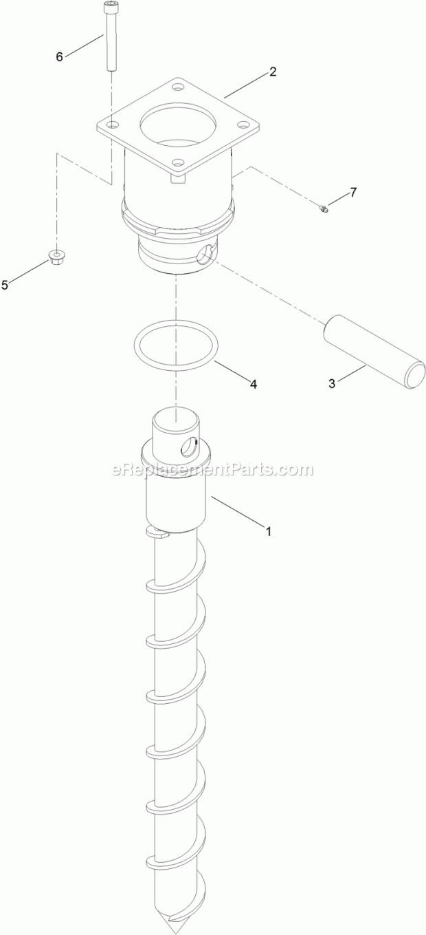 Dirt Stakes Assembly Diagram and Parts List for 23812  Toro Lawn Tractor