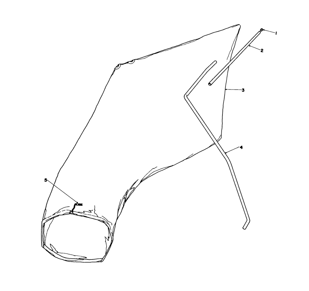 Giant Bagging Kit No. 29-9750(Optional) Diagram and Parts List for 16299C 6000001 - 6999999 Toro Lawn Mower