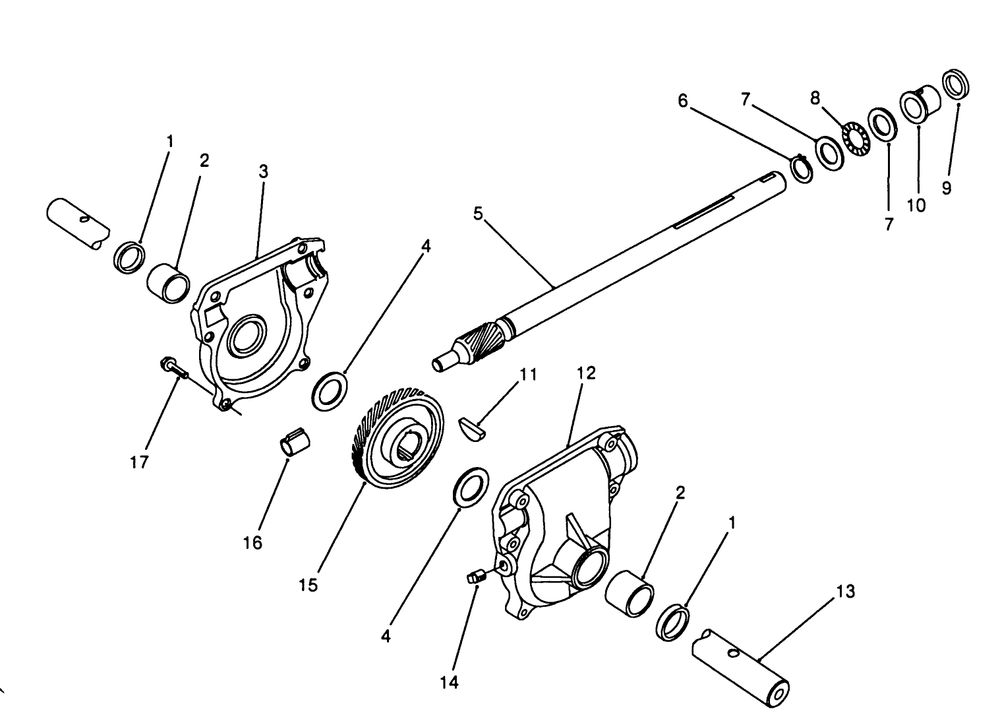 28" Auger Gearcase Assembly No. 62-0441 Diagram and Parts List for 38570 8000001 - 8999999 Toro Snow Blower