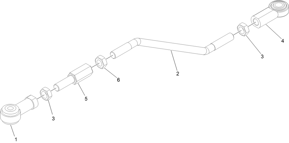 Front Linkage Rod Assembly No. 142-8447 Diagram and Parts List for 72144 413000000 - 999999999 Toro Lawn Tractor