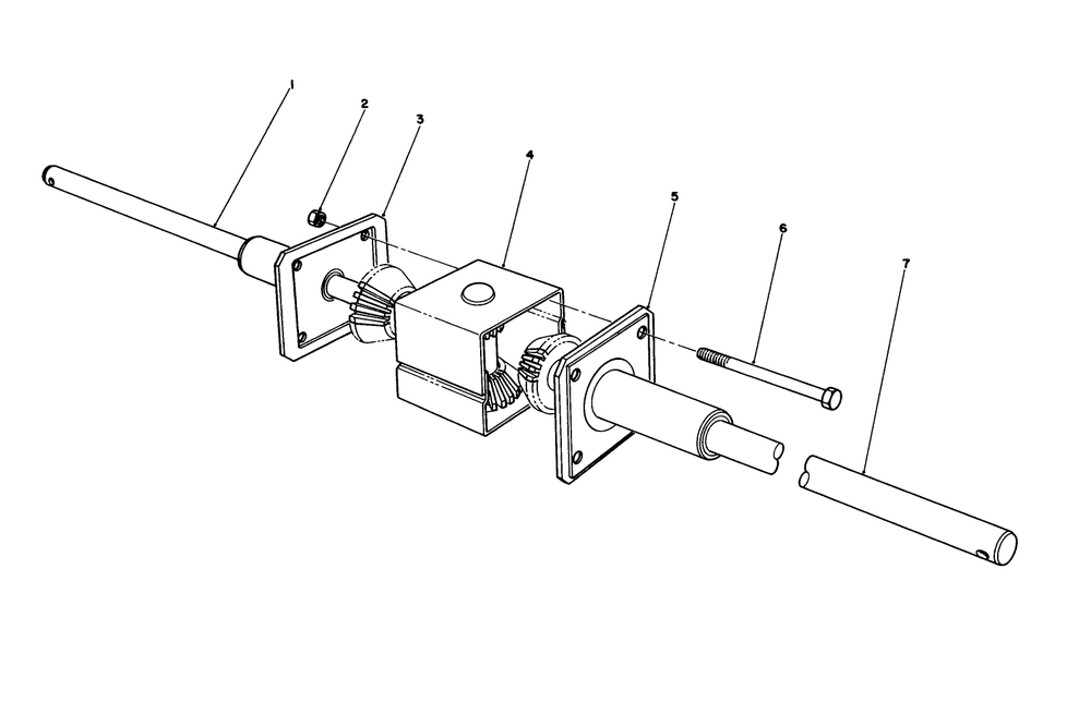 Differential Assembly Diagram and Parts List for 56132 1000001 - 1999999 Toro Lawn Tractor