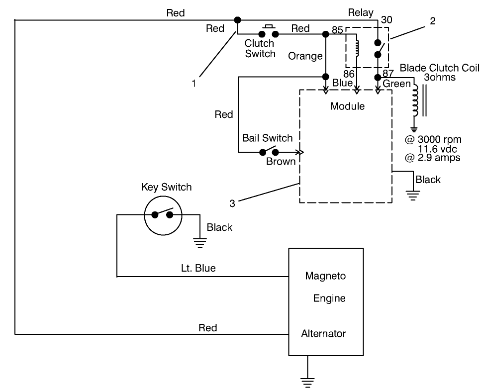 Electric Schematic Diagram and Parts List for 30159 990001 - 991179 Toro Lawn Tractor Accessories