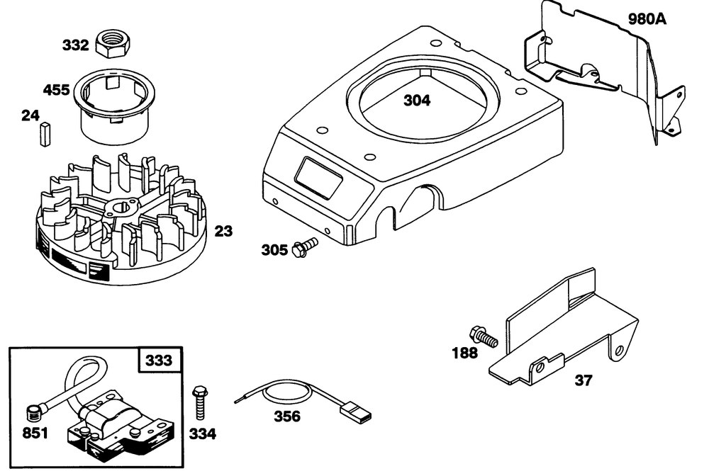 Engine Gts 150 Diagram and Parts List for 22151 3900856 - 3999999 Toro Lawn Mower