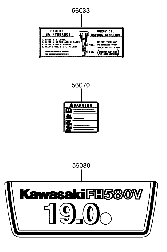 Decal Assembly Diagram and Parts List for 74410 (250007001-250999999)(2005) Toro Lawn Mower